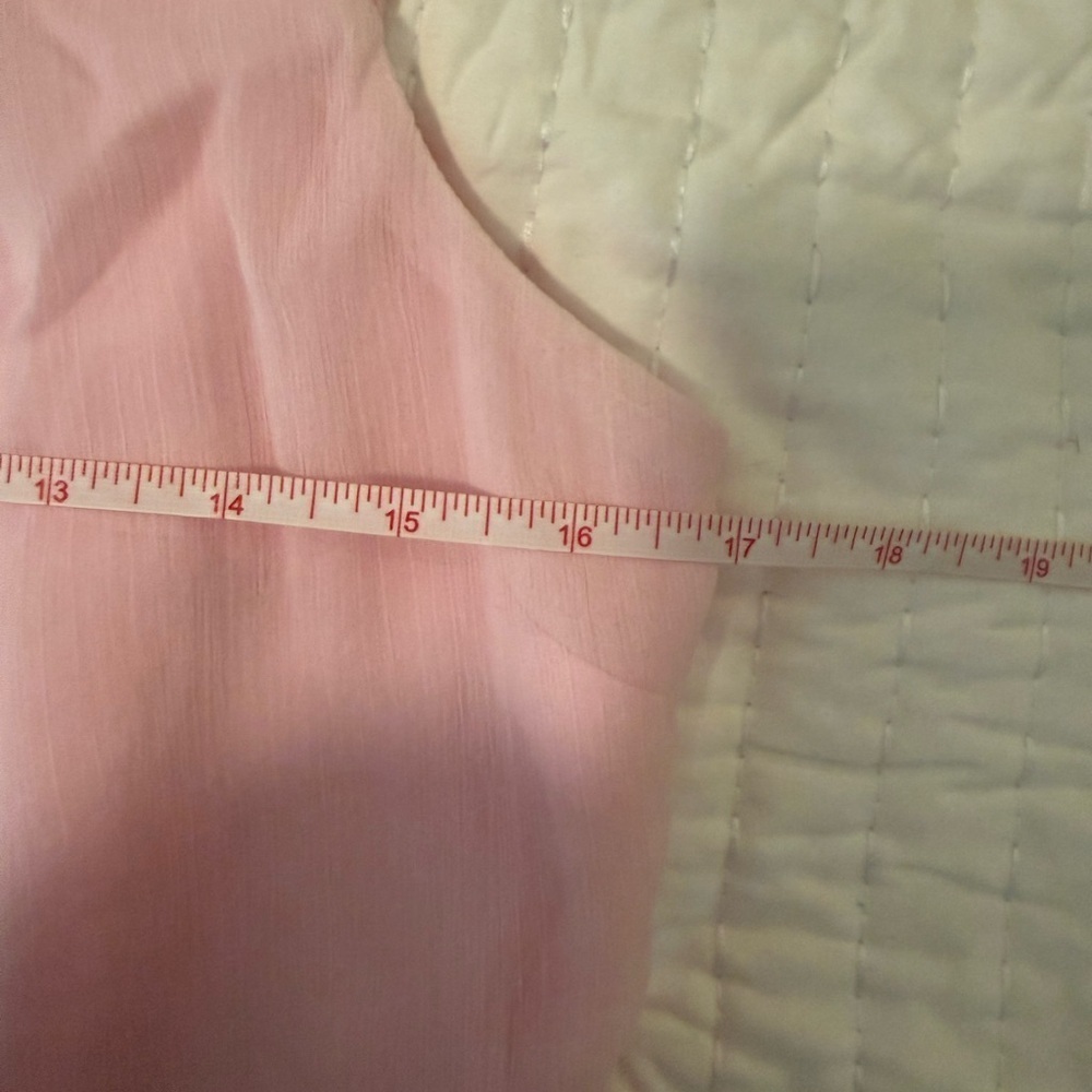 Express Pastel Pink Tiered Ruffle Cocktail Dress Sleeveless Women’s Small - Picture 4 of 8